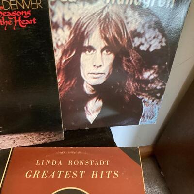 Mixed Vintage Record Album Collection with 10 LPs