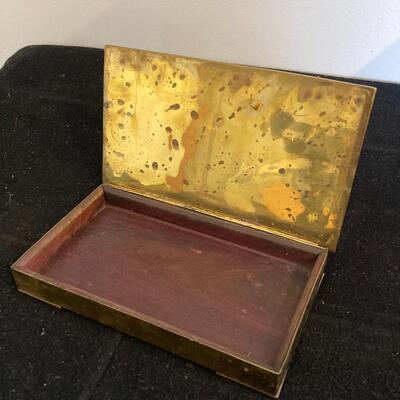 Copper and Brass Equestrian Horse Copper and Brass Box 7.5â€w x 4.5â€d
