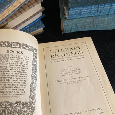 Large Lot of 13 Vintage Books with Cloth Book Covers