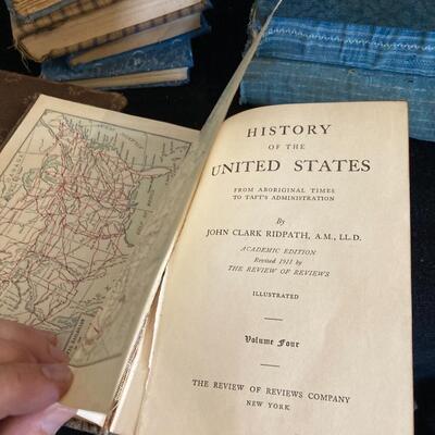 Large Lot of 13 Vintage Books with Cloth Book Covers