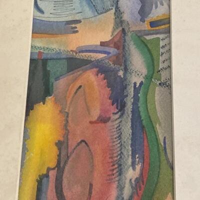 Annelies Van Dommelen signed Original Watercolor Paintings (2)
