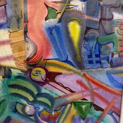 Annelies Van Dommelen signed Original Watercolor Paintings (2)