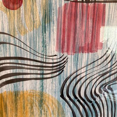 Modern Abstract Lithograph Hand Signed by Artist 25â€ x 30â€