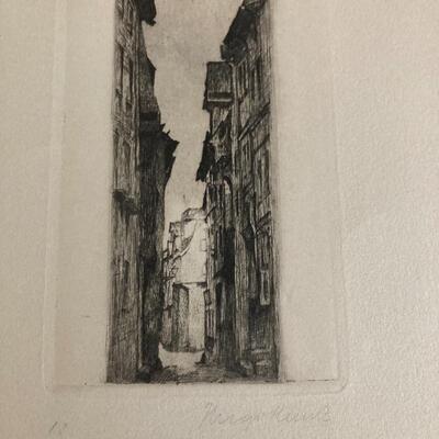 Collection of 7 Antique Engravings with some Hand Signed