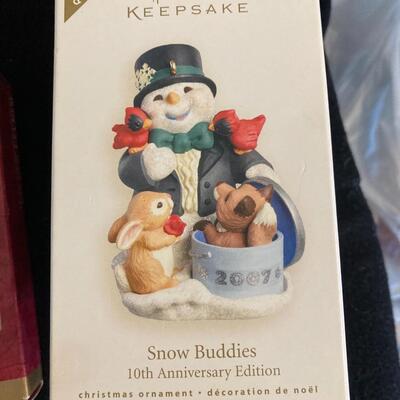 Collection of 9 Hallmark Keepsake Christmas Ornaments with Boxes
