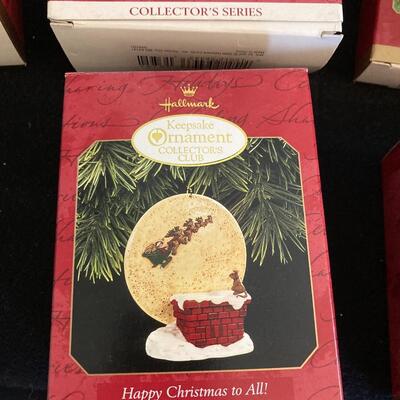 Collection of 9 Hallmark Keepsake Christmas Ornaments with Boxes