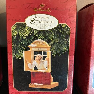 Collection of 9 Hallmark Keepsake Christmas Ornaments with Boxes
