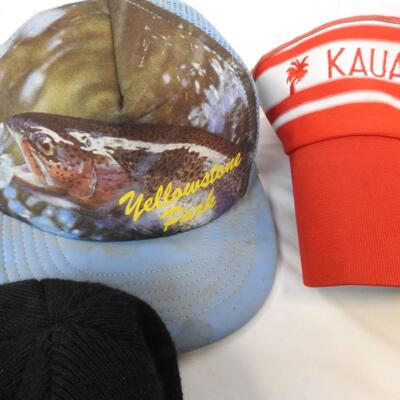 7 Hats & Visors: Yellowstone Trucker Hat, Utah Jazz, Harley Davidson, etc