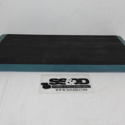 The Step, plastic exercise step, teal with black tread 42x16x4