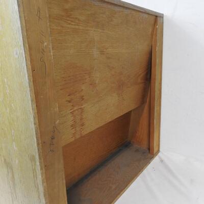 Wooden Book Display by Old Country Craft Salt Lake Cabinet Co 25x24x10 - Vintage