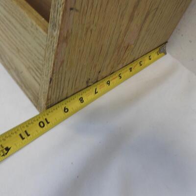 Wooden Book Display by Old Country Craft Salt Lake Cabinet Co 25x24x10 - Vintage