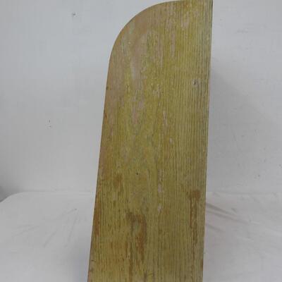 Wooden Book Display by Old Country Craft Salt Lake Cabinet Co 25x24x10 - Vintage