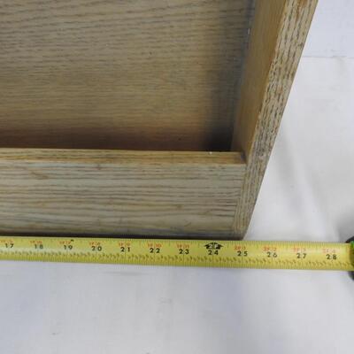Wooden Book Display by Old Country Craft Salt Lake Cabinet Co 25x24x10 - Vintage