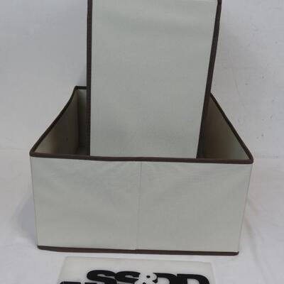 2 Canvas Storage Drawers 20x17x9.