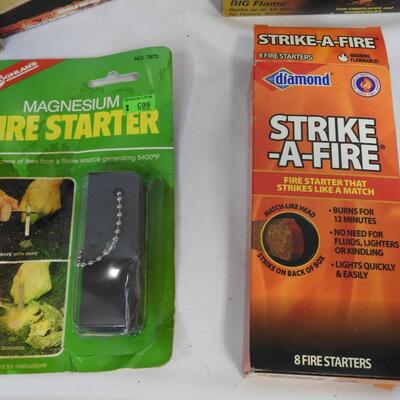 Firestarter Packets, Matches, & Magnesium
