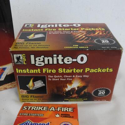 Firestarter Packets, Matches, & Magnesium