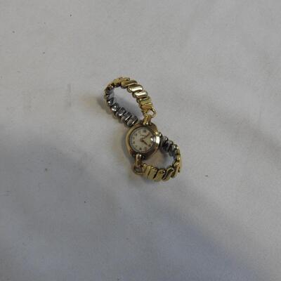Empire Women's Watch, needs repairs. Stretchy Band, Dainty. Vintage. AS IS