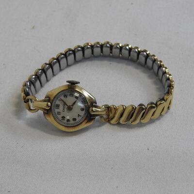 Empire Women's Watch, needs repairs. Stretchy Band, Dainty. Vintage. AS IS