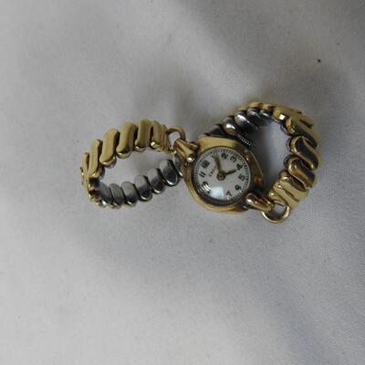 Empire Women's Watch, needs repairs. Stretchy Band, Dainty. Vintage. AS IS