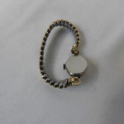 Empire Women's Watch, needs repairs. Stretchy Band, Dainty. Vintage. AS IS