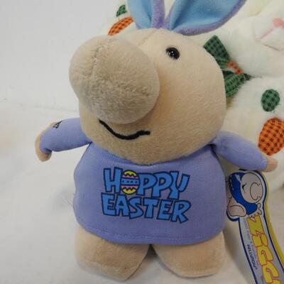 5 Stuffed Animals, Kellytoy Ziggy Stuffed Animals, 2 Bunnies