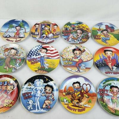 Danbury Mint 1993/1994 Betty Boop America's Sweetheart, 12 Collectors Plates
