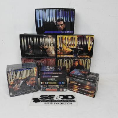 Highlander VHS Tapes Seasons 1-6 + Bloopers, Behind The Scenes, 73 Total