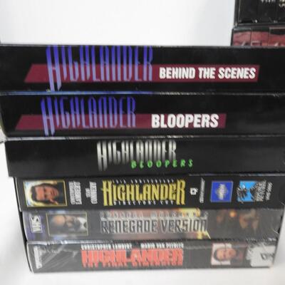 Highlander VHS Tapes Seasons 1-6 + Bloopers, Behind The Scenes, 73 Total