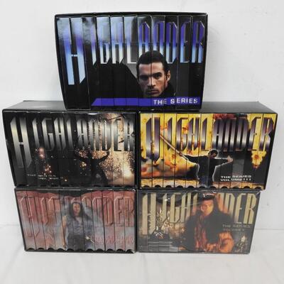 Highlander VHS Tapes Seasons 1-6 + Bloopers, Behind The Scenes, 73 Total