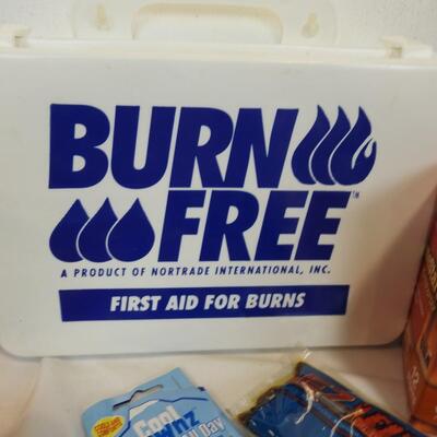 Outdoor/Camping Lot: Burn Free Kit,Repellant, Fire Starters, Cool Down Scarf