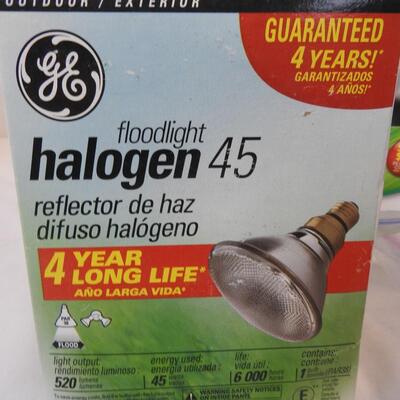 Lightbulbs: Philips Energy Saver, GE Reveal,GE Halogen, Feit Pink & Violet Bulbs