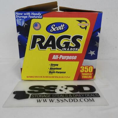 Scott  All Purpose Rags In A Box-Open Box-Used
