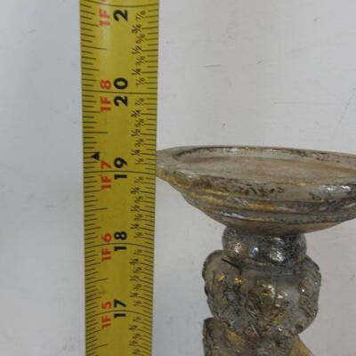 3 Candle Holders, Mirrors on the Sides