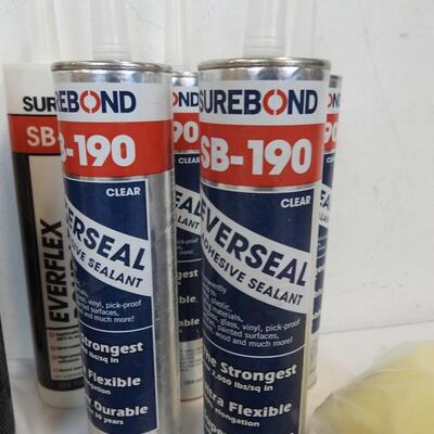 Surebond Caulk/Sealant, 2 Caulk/Sealant Guns, Sponges, Brush