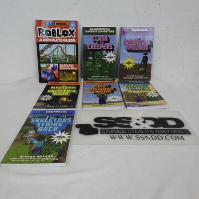 Books: Roblox Complete Guide, Unofficial Gamers Adventure Minecrafters Books 1-6