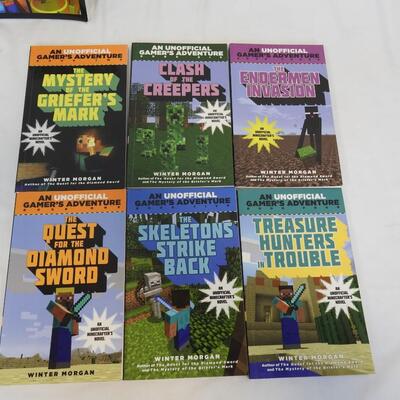 Books: Roblox Complete Guide, Unofficial Gamers Adventure Minecrafters Books 1-6
