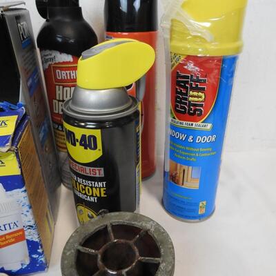 Household Lot: PUR Filters, Brita Filters, Pest Sprays, Brinks Door Knob