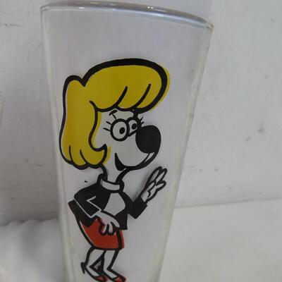 3 Vintage Glasses: 7up The Uncola, Pepsi Cola, Sweet Polly (From Underdog Show)
