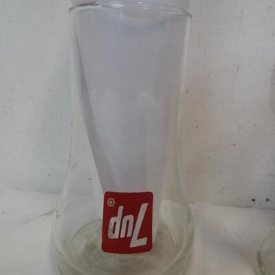 3 Vintage Glasses: 7up The Uncola, Pepsi Cola, Sweet Polly (From Underdog Show)