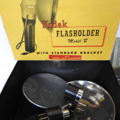 Collectibles: Faberge Egg Holder, Kodak Extralite 10 Camera-Untested, Post Cards