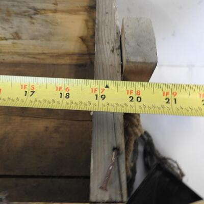 Garden/Planter Lot:Planter Box, Metal Plant Stands, Pots,Nozzles-Some Vintage