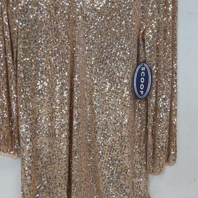 Scoop Women's Stretch Sequin Mini Tunic Dress-NEW