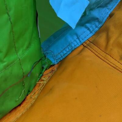 Inflatable Wet 'N Dry Water Park, Used, 2 Holes In Bounce House, 14'x13'x9'
