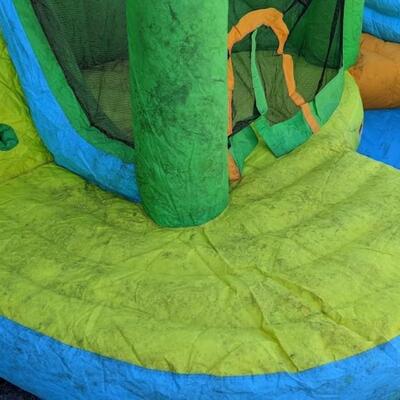 Inflatable Wet 'N Dry Water Park, Used, 2 Holes In Bounce House, 14'x13'x9'