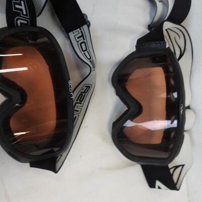 4 Pairs Ski Goggles- Scott, Smith Brands, Various Styles/Sizes