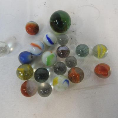 Collectibles: 19-Marbles & 1 Steelie- Some Vintage?, 3-Cars