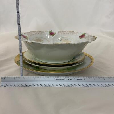 .41. Hand Painted Plates | German Bowl | c. 1890