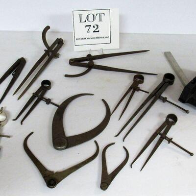 Lot of Vintage Calipers, Goodell, Prall Co, More