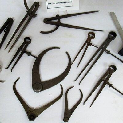 Lot of Vintage Calipers, Goodell, Prall Co, More