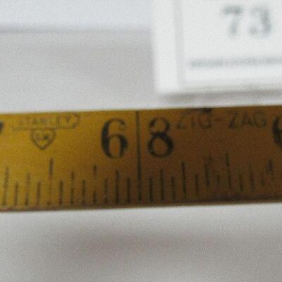 Lot of Vintage Tools, Stanley Folding Ruler, Shears